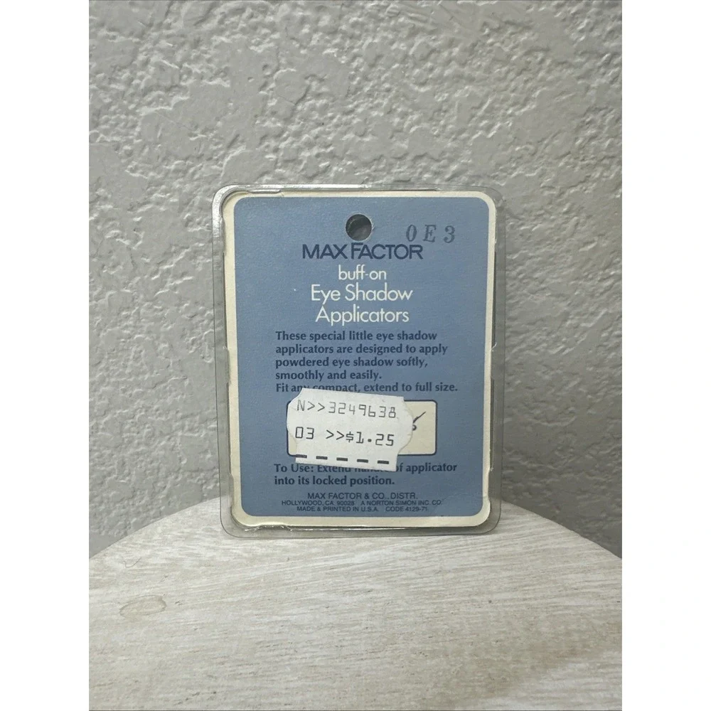 $25 🌙 Vtg 70s/ 80sMax Factor Eye Shadow Applicators‎ Box Collectible NEW